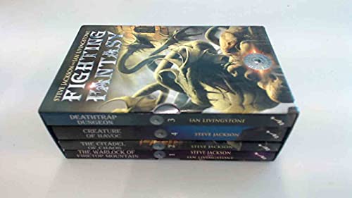 Stock image for Fighting Fantasy Box Set: (Warlock of Firetop Mountain, Citadel of Chaos, Deathtrap Dungeon, Creature of Havoc): 1 (Fighting Fantasy, 1) for sale by WorldofBooks