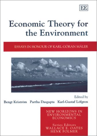 Imagen de archivo de Economic Theory for the Environment : Essays in Honour of Karl-Goran Maler a la venta por Better World Books Ltd