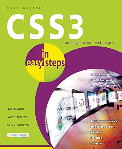 CSS3 in easy steps (9781840785418) by McGrath, Mike
