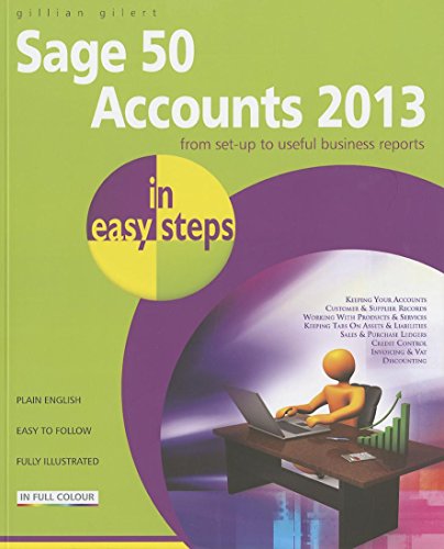 9781840785975: Sage 50 Accounts 2013 in easy steps