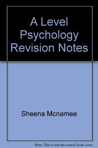 9781840851021: Revision Notes (A Level revision & exam preparation)