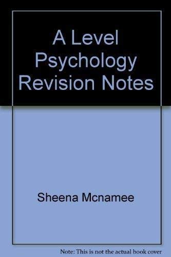Stock image for A Level Psychology Revision Notes for sale by WorldofBooks