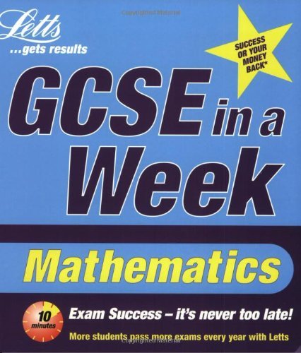 Imagen de archivo de GCSE in a Week: Mathematics (Revise GCSE in a Week S.) a la venta por WorldofBooks
