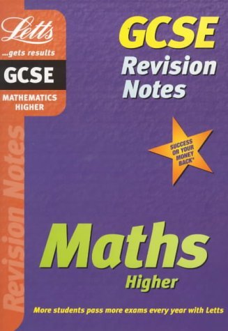Stock image for GCSE Revision Notes: Maths Higher (GCSE revision & exam preparation) for sale by WorldofBooks
