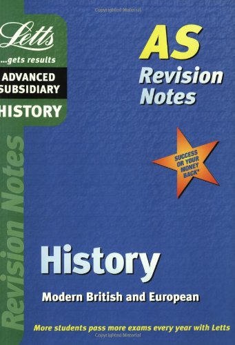 9781840855135: AS Revision Notes: History (Letts AS revision notes)