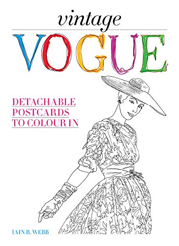 Beispielbild fr Vintage Vogue: Detachable postcards to colour in zum Verkauf von WorldofBooks