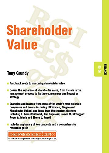 Stock image for Shareholder Value for sale by Blackwell's