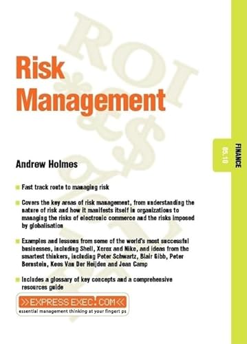 Beispielbild fr Risk Management (Express Exec) zum Verkauf von AwesomeBooks