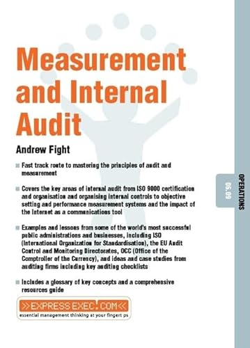Stock image for Measurement and Internal Audit for sale by Blackwell's