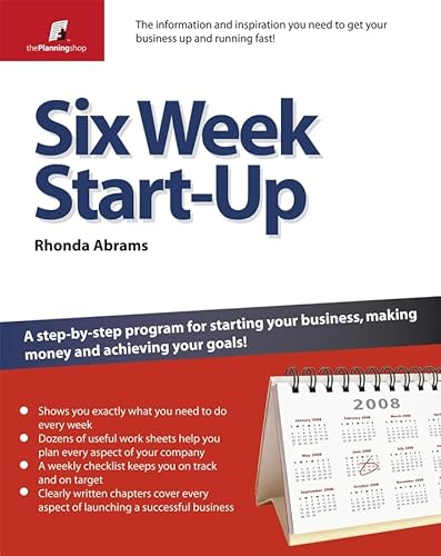 9781841128054: Six Week Start Up: A Step-by-step Programme for Starting Your Business, Making Money, and Achieving Your Goals! (Planning Shop Series)