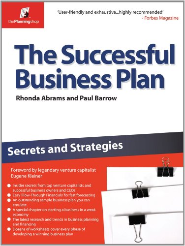 9781841128078: The Successful Business Plan: Secrets and Strategies (The Planning Shop Series)
