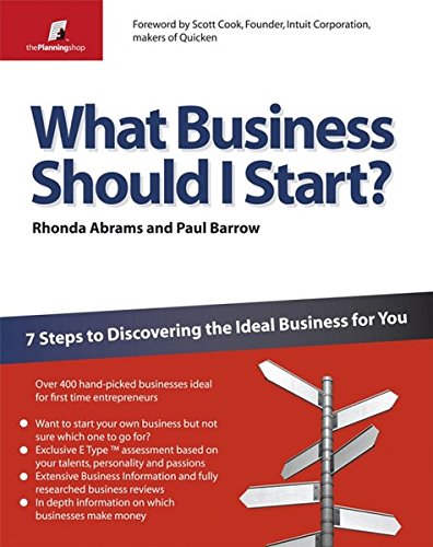 9781841128085: What Business Should I Start?: 7 Steps to Discovering the Ideal Business for You (Planning Shop Series)