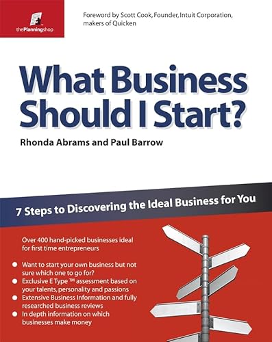 Stock image for What Business Should I Start?: 7 steps to Discovering the Ideal Business for You (The Planning Shop Series) for sale by WorldofBooks