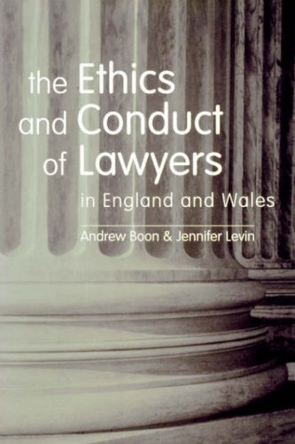 The Ethics and Conduct of Lawyers in England and Wales (9781841130194) by Boon, Andrew; Levin, Jennifer