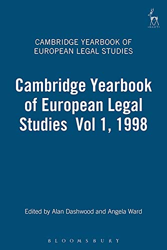 Imagen de archivo de The Cambridge Yearbook of European Legal Studies 1 a la venta por PBShop.store US