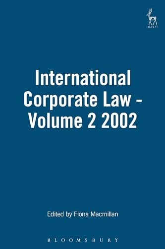 Imagen de archivo de International Corporate Law - Volume 2 2002 (Hardcover) a la venta por Grand Eagle Retail