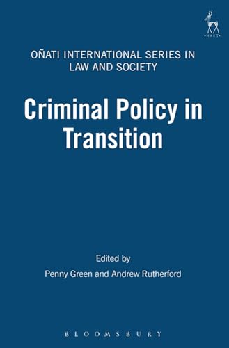 Imagen de archivo de Criminal Policy in Transition a la venta por Chiron Media
