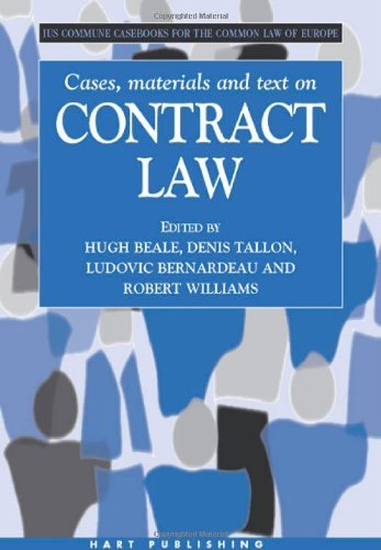Imagen de archivo de Contract Law: Ius Commune Casebooks for the Common Law of Europe a la venta por HPB-Red