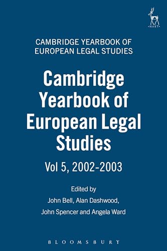 Imagen de archivo de Cambridge Yearbook of European Legal Studies Vol 5, 20022003 a la venta por PBShop.store US