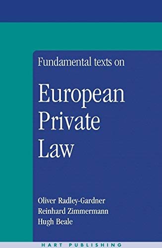 9781841133782: Fundamental Texts on European Private Law