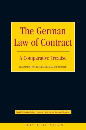 9781841134710: German law of contract,the: A Comparative Treatise