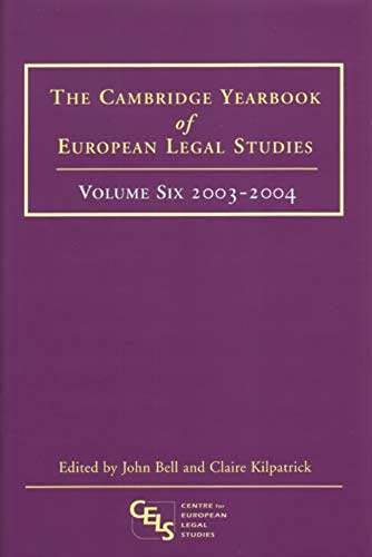 9781841134932: Cambridge Yearbook of European Legal Studies Vol 06, 2003-2004