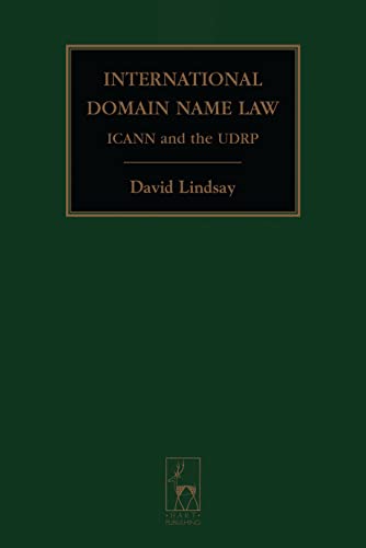 9781841135847: International Domain Name Law: ICANN and the UDRP