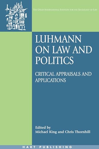 9781841136233: Luhmann on Law And Politics: Critical Appraisals And Applications: 16