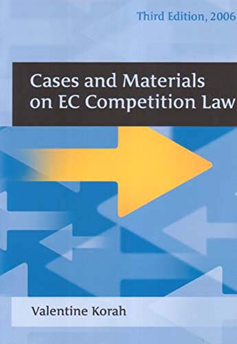 Imagen de archivo de Cases and Materials on EC Competition Law a la venta por Anybook.com