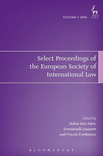 Beispielbild fr Select Proceedings of the European Society of International Law, Volume 1 2006 zum Verkauf von Orbiting Books