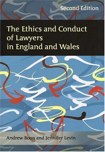 Imagen de archivo de The Ethics and Conduct of Lawyers in England and Wales a la venta por GF Books, Inc.