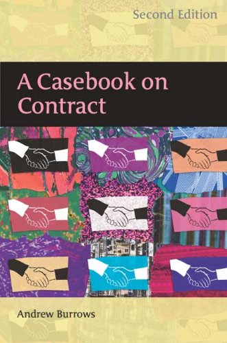 Beispielbild fr A Casebook on Contract zum Verkauf von WorldofBooks