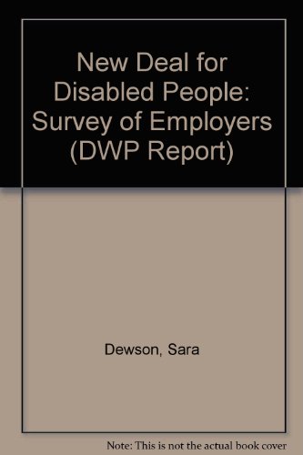 New Deal for Disabled People: Survey of Employers (DWP Report) (9781841239217) by Dewson, Sara; Ritchie, Helen; Meager, Nigel