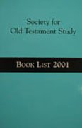 Stock image for Society for Old Testament Book List 2001 (Society for Old Testament Study Book List) for sale by AwesomeBooks