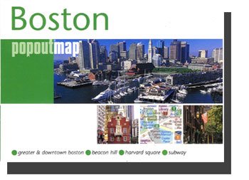 Boston Popout Map: Greater & Downtown Boston, Beacon Hill, Harvard Square, Subway (Popout Map)