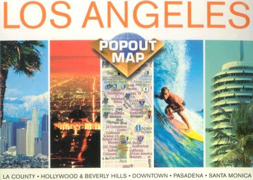 Beispielbild fr Los Angeles Ca Popout Map zum Verkauf von PAPER CAVALIER US