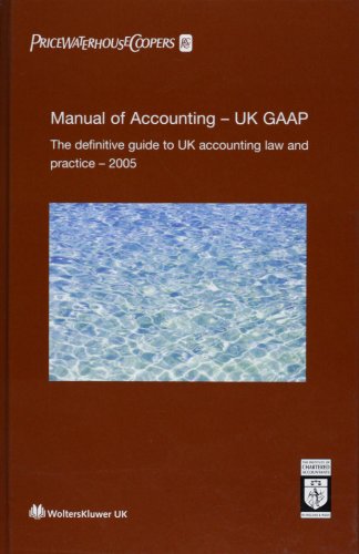 Beispielbild fr PricewaterhouseCoopers' Manual of Accounting zum Verkauf von WorldofBooks