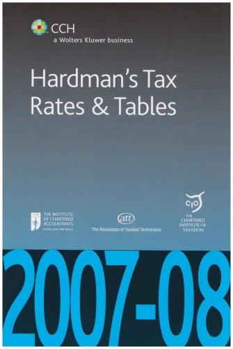 Beispielbild fr Hardman's Tax Rates and Tables 2007-2008 zum Verkauf von AwesomeBooks