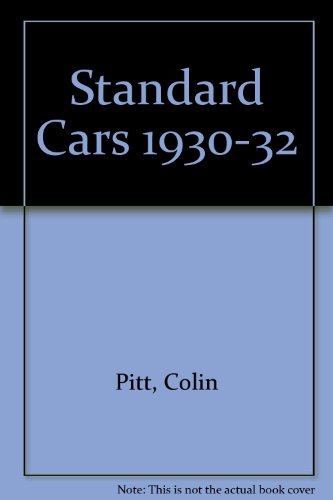 Stock image for STANDARD CARS. 1930-1932. for sale by Hay Cinema Bookshop Limited