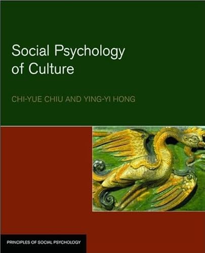 Imagen de archivo de Social Psychology of Culture a la venta por Better World Books Ltd