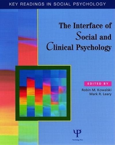 Imagen de archivo de The Interface of Social and Clinical Psychology a la venta por Blackwell's