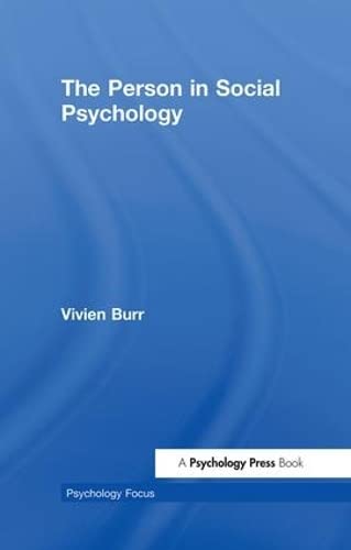 Imagen de archivo de The Person in Social Psychology (Psychology Focus) a la venta por HPB-Red