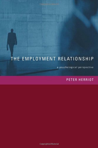 9781841692395: The Employment Relationship: A Psychological Perspective