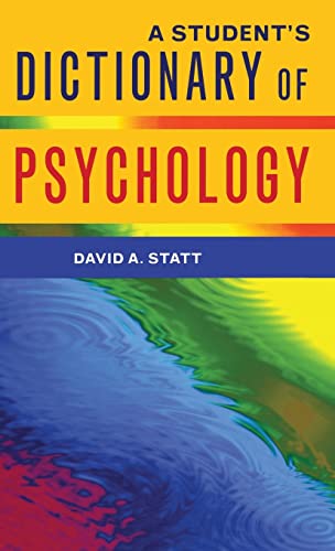 Stock image for A Student's Dictionary of Psychology for sale by Better World Books