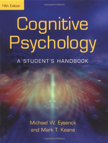 Stock image for Cognitive Psychology a Student's Handbook 5th Editon for sale by medimops