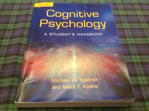 9781841693590: Cognitive Psychology: A Student's Handbook 5th Edition
