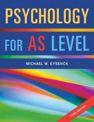 9781841693781: Psychology for AS Level