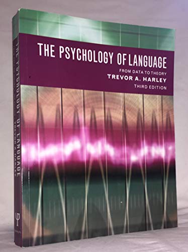 Imagen de archivo de The Psychology of Language: From Data to Theory a la venta por AwesomeBooks