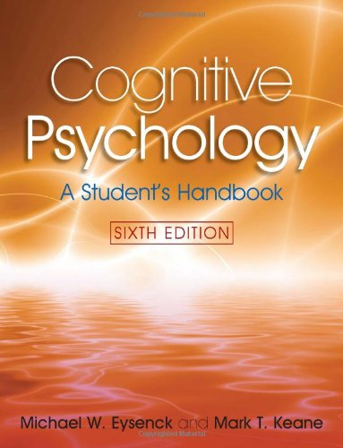 9781841695396: Cognitive Psychology: A Student's Handbook, 6th Edition