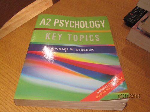 Imagen de archivo de A2 Psychology: Key Topics a la venta por WorldofBooks